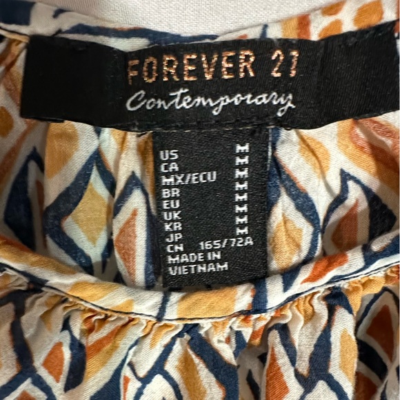 Forever 21 Geometric Jumpsuit in Cream and Brown - Picture 5 of 6